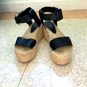 Vince platform wedge sandals